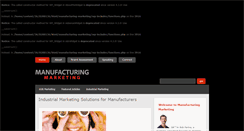 Desktop Screenshot of manufacturing-marketing.com