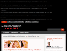 Tablet Screenshot of manufacturing-marketing.com